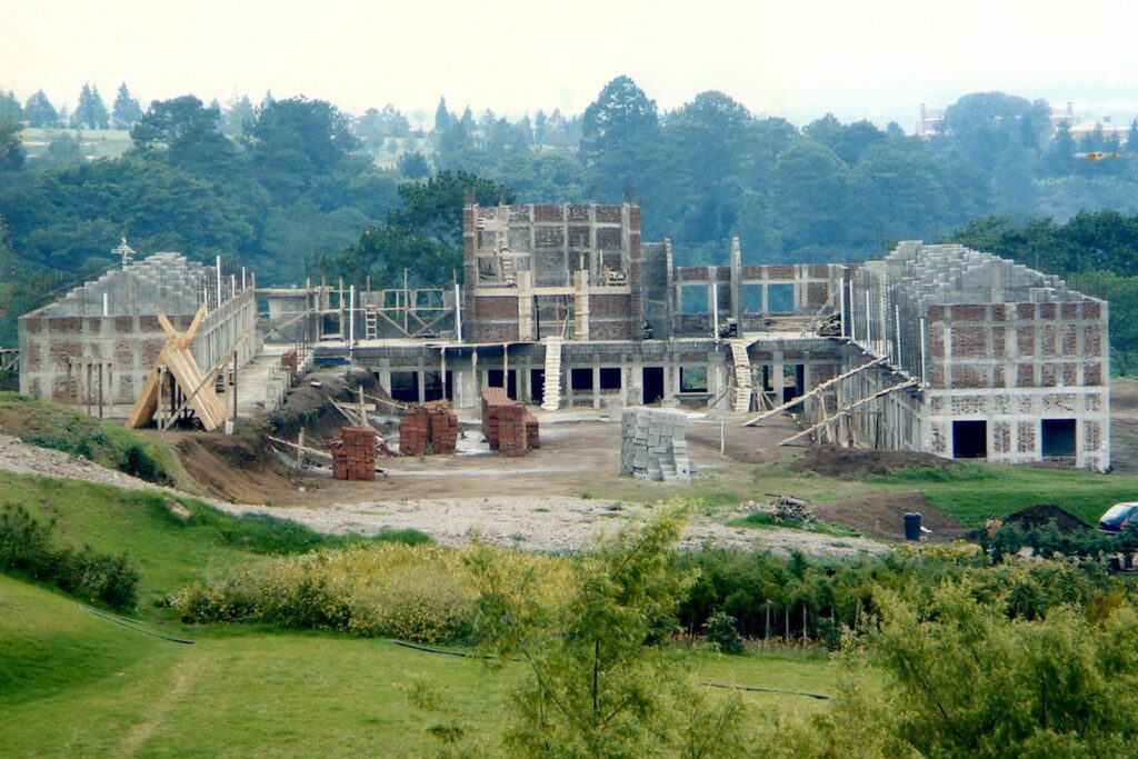 La estructura del complejo, en pleno crecimiento.
